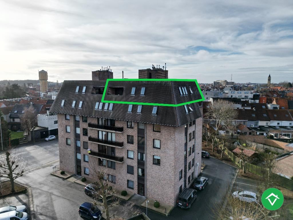 Dakappartement met 4 slaapkamers, 2 terrassen en parking, Immo, Maisons à vendre, 193 kWh/m²/an, Province de Flandre-Occidentale