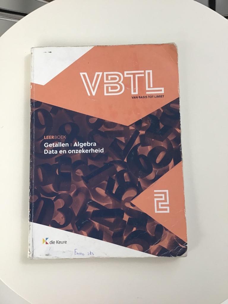 Wiskundeboek:getallen/algebra en onzekerheid(2de middelbaar), Boeken, Ophalen, Gelezen, ASO, Wiskunde A