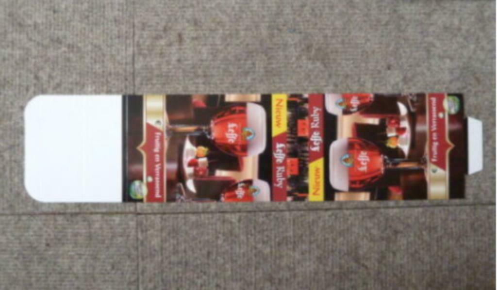 nieuwe tafel reclame LEFFE RUBY Abdij van Leffe, Verzamelen, Ophalen of Verzenden, Nieuw, Reclamebord, Plaat of Schild, Leffe