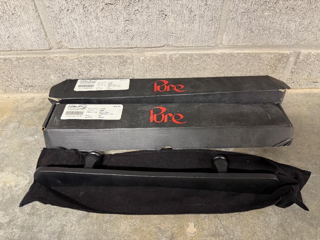 Set Dauby Pure Deurgrepen Zwart - Ijzer, Ophalen of Verzenden, Nieuw, IJzer, Klink of Kruk