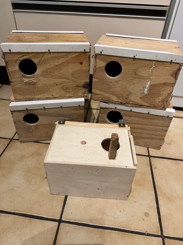 5x Broedblokjes / nestkasjes, Dieren en Toebehoren, Ophalen, Gebruikt, Overige typen