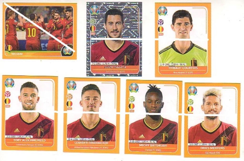 Autocollants Panini/Diables Rouges/Euro 2020/7, Envoi, Neuf, Affiche, Image ou Autocollant