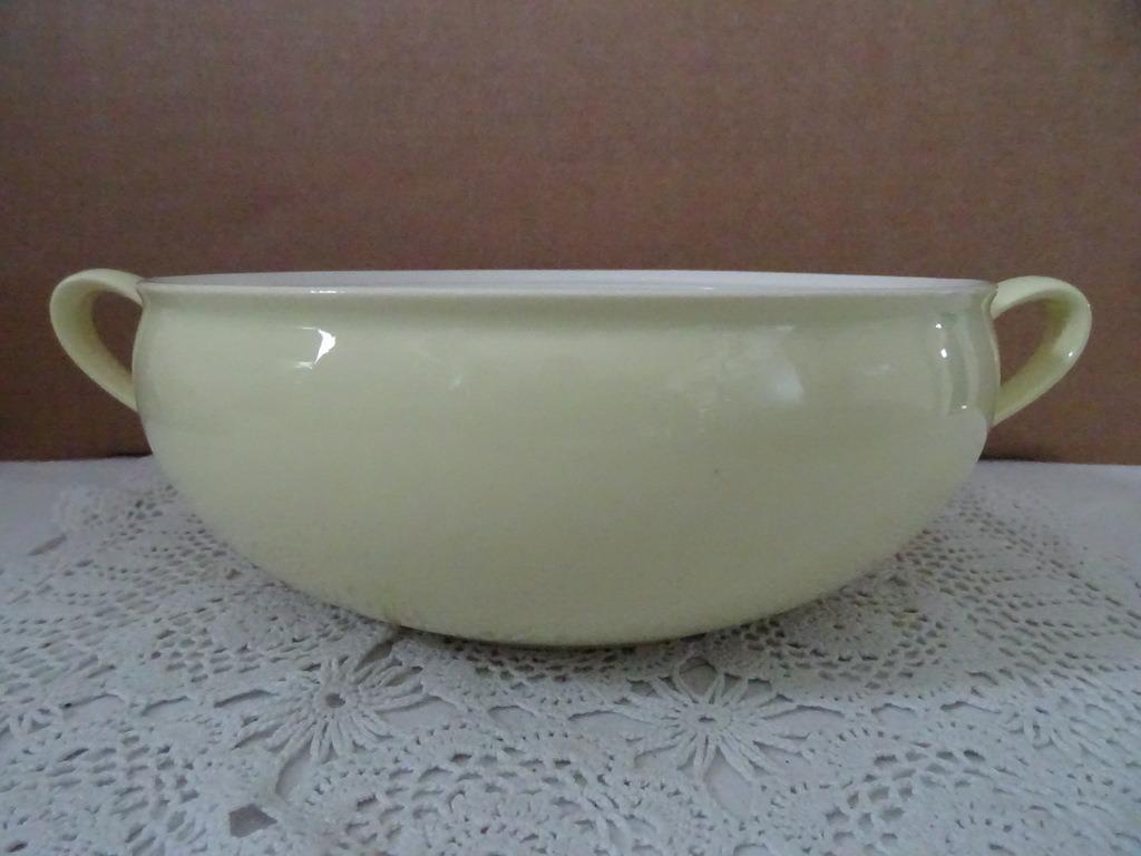 Ancienne soupière pastel jaune soupière ancien P Regout 1930, Enlèvement ou Envoi