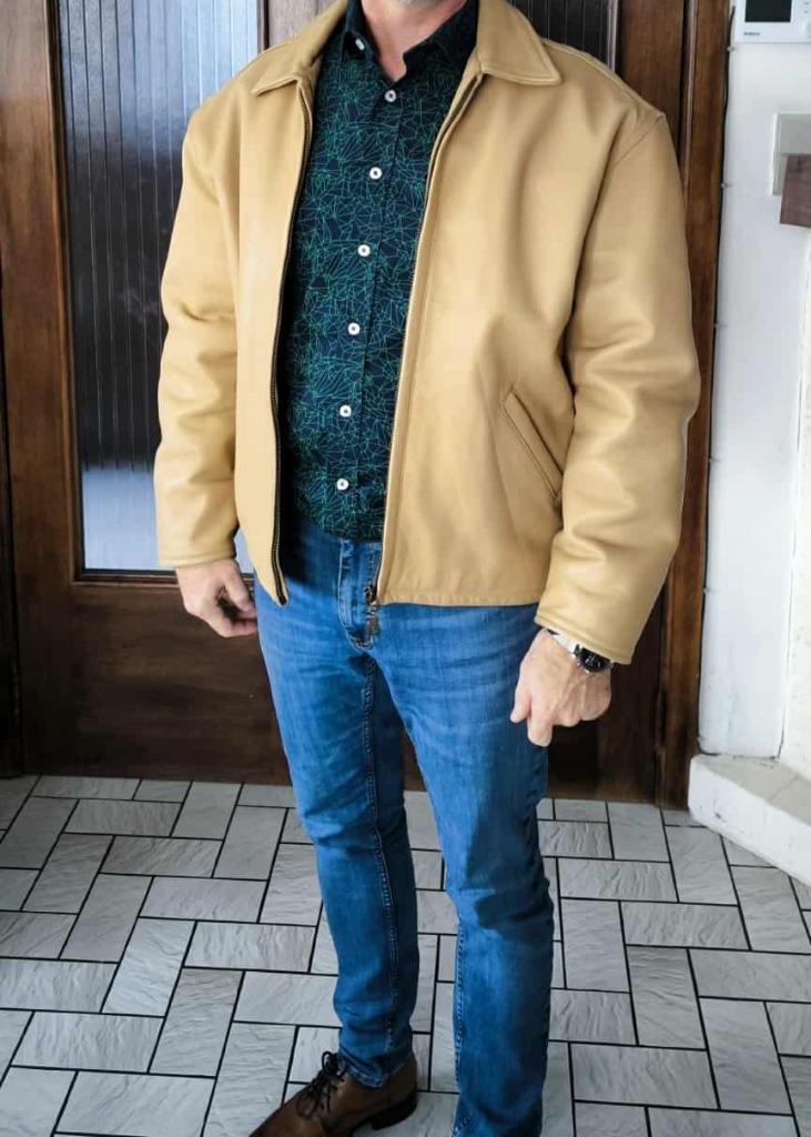 Veste en cuir en tres bon état, Enlèvement