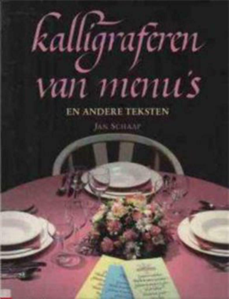 Kalligraferen van menu's en andere teksten, Livres, Loisirs & Temps libre, Utilisé, Enlèvement ou Envoi