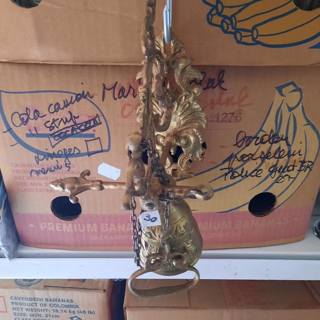Koperen bel ( kleiner model ) . Als nieuw !, Ophalen of Verzenden