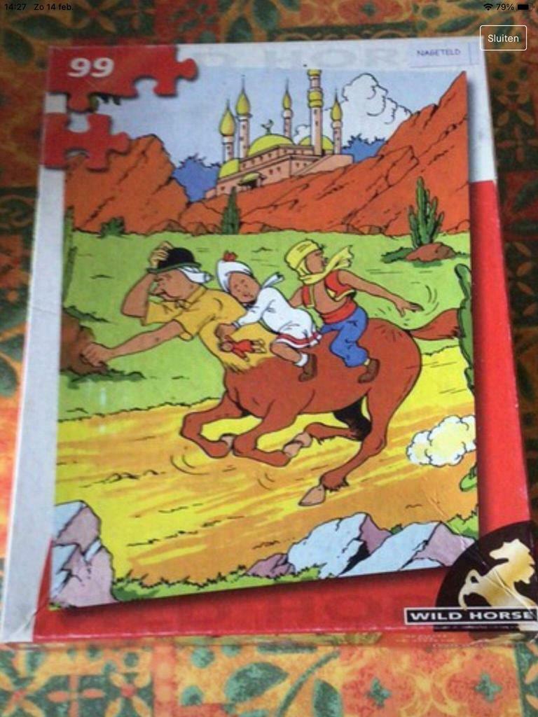 Puzzles Suske en Wiske, Enlèvement ou Envoi, Bob et Bobette, Utilisé