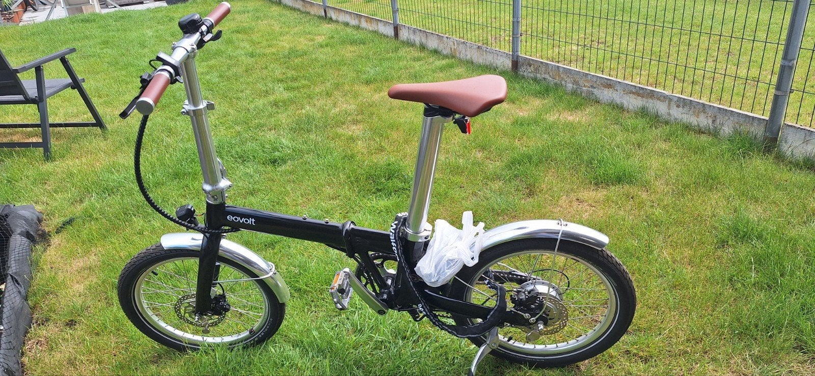 (Zo goed als)Nieuwe elektrische plooifiets, Fietsen en Brommers, Fietsen | Vouwfietsen, Heren, Versnellingen, Nieuw, Schijfrem