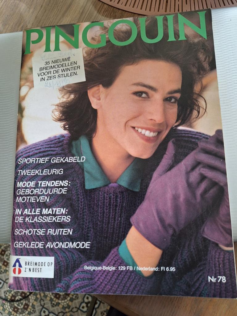 Breiboek van Pingouin, Hobby en Vrije tijd, Ophalen of Verzenden, Zo goed als nieuw, Breien of Haken, Overige typen