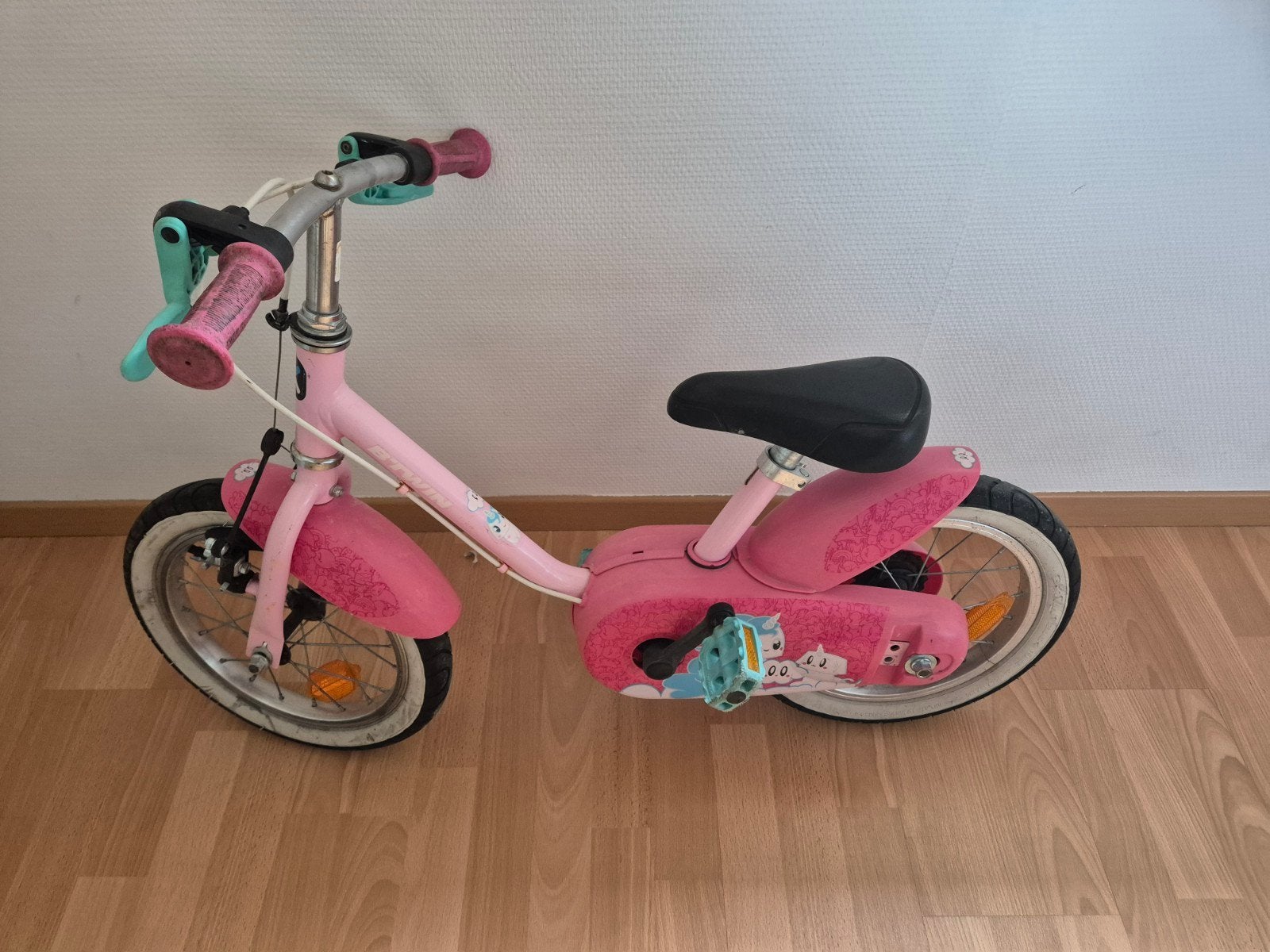 Btwin 14i fiets roze, Fietsen en Brommers, Ophalen, Gebruikt, Minder dan 16 inch