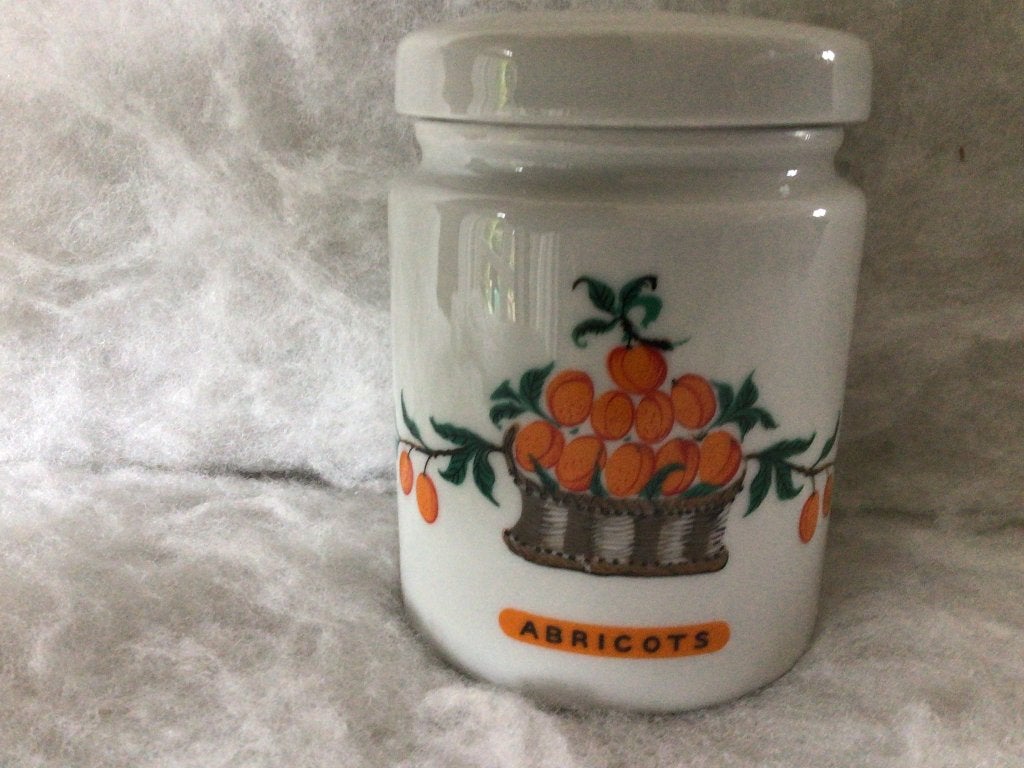 Limoges. Vintage confituurpot Abricots, Ophalen of Verzenden