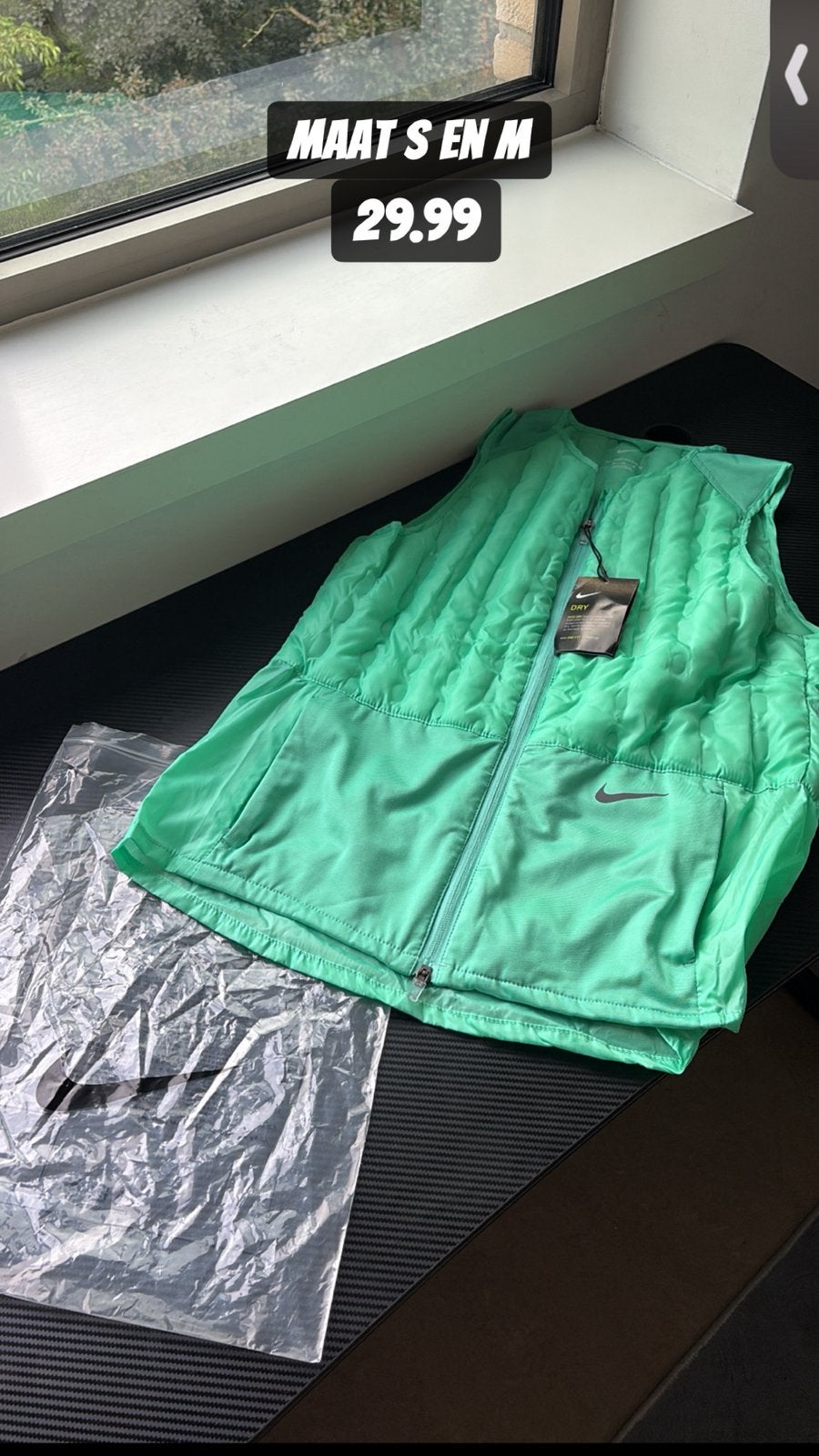 nike bodywarmer, Ophalen of Verzenden, Zo goed als nieuw, Maat 46 (S) of kleiner