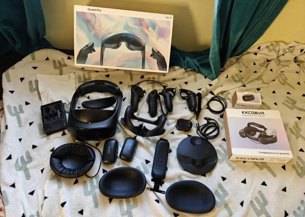 Meta Quest Pro 256 GB VR-headset, Games en Spelcomputers, Ophalen of Verzenden, Gebruikt, VR-bril, Pc