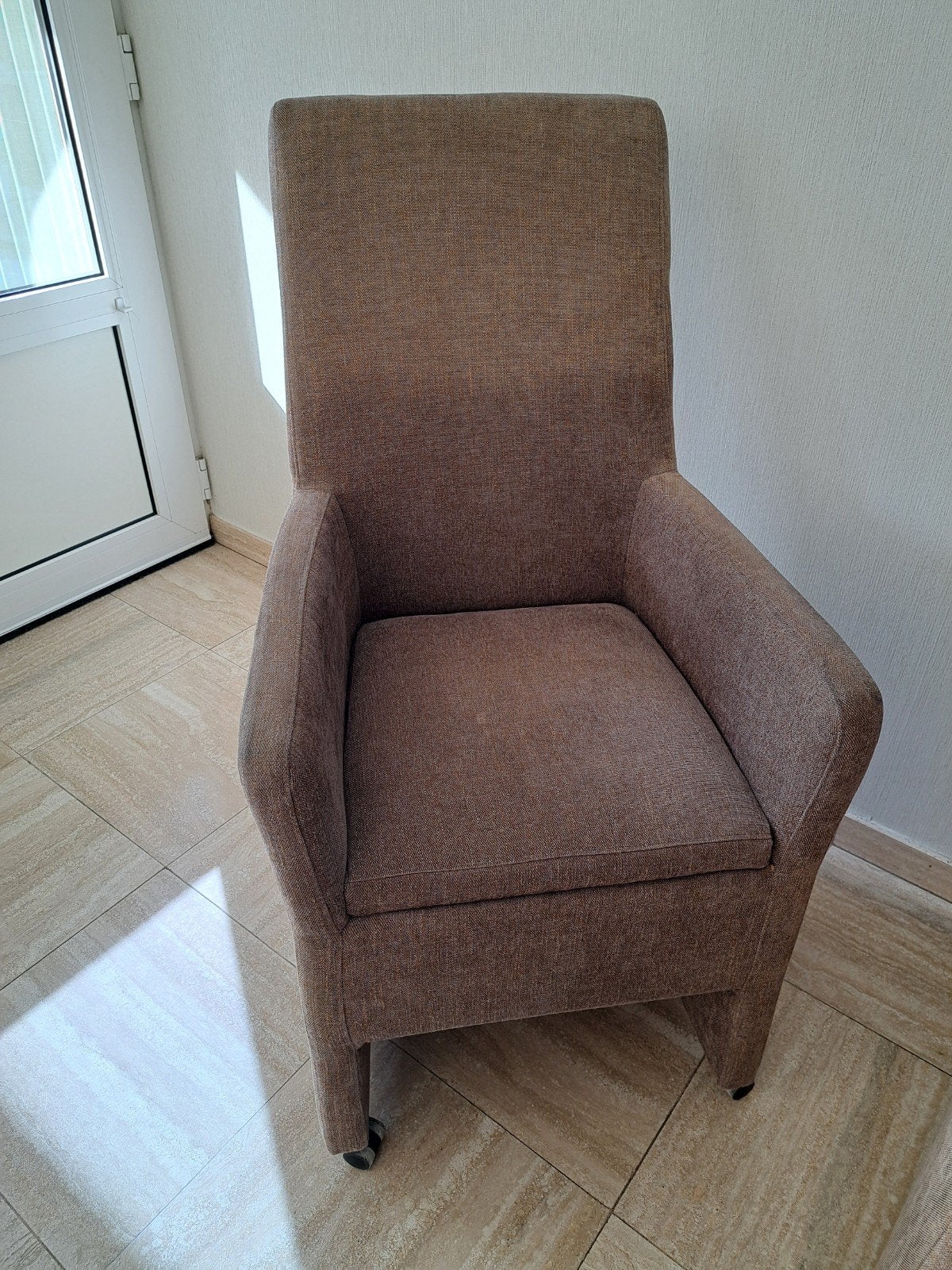6 stoelen op wieltjes GRATIS AFHALEN, Huis en Inrichting, Ophalen, Gebruikt, Stof