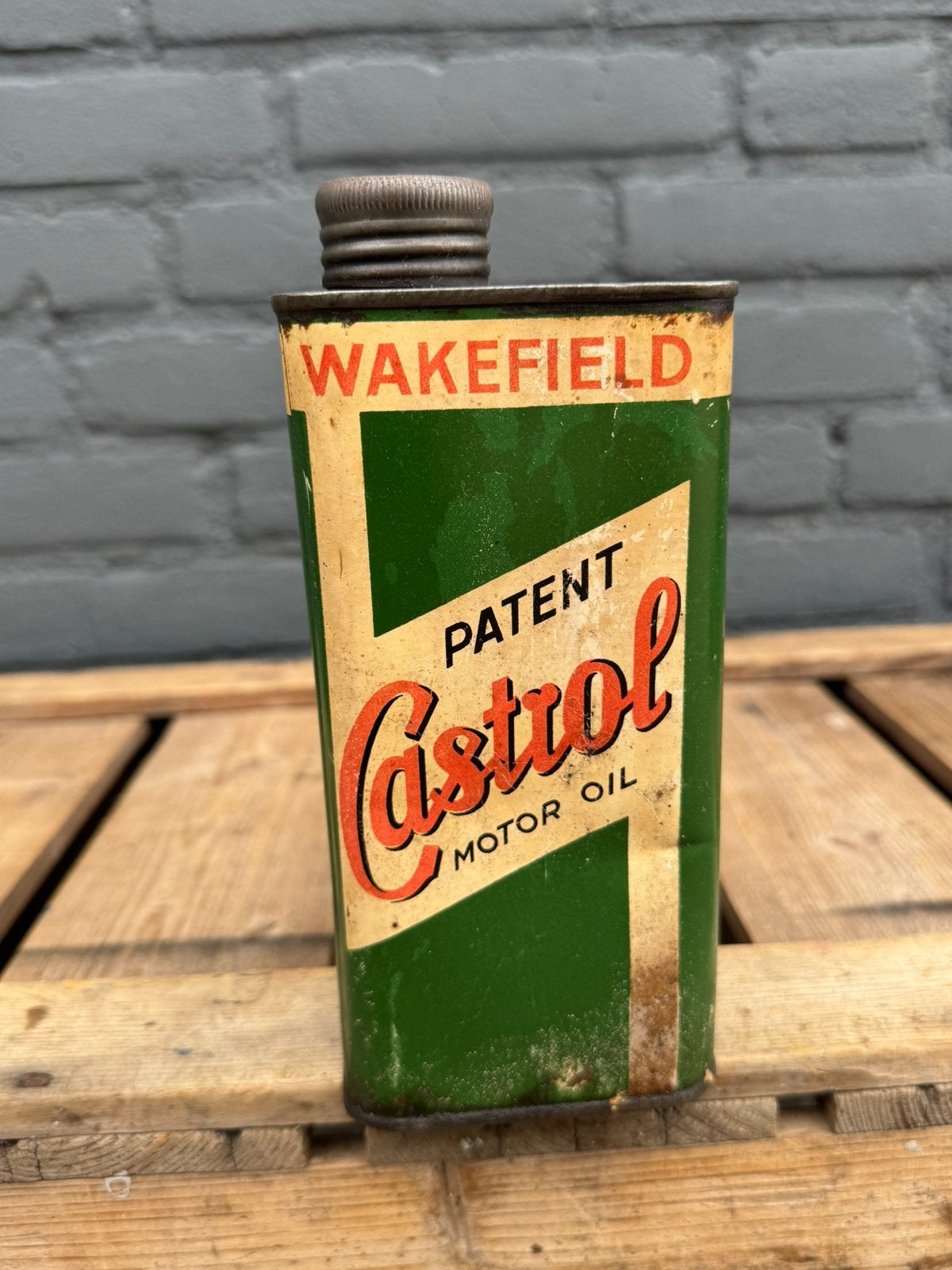 Castrol Wakefield olie blik, Ophalen of Verzenden, Gebruikt, Verpakking