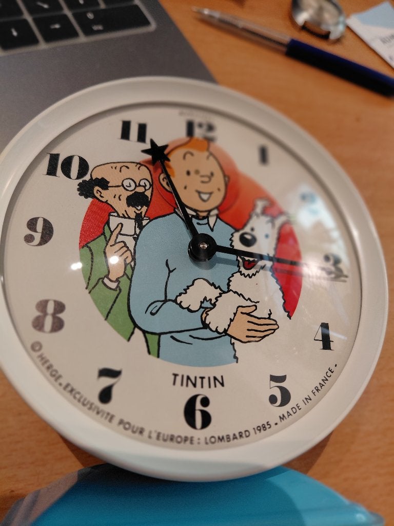 Reveil Tinin Avronel, Enlèvement ou Envoi, Tintin, Comme neuf, Ustensile