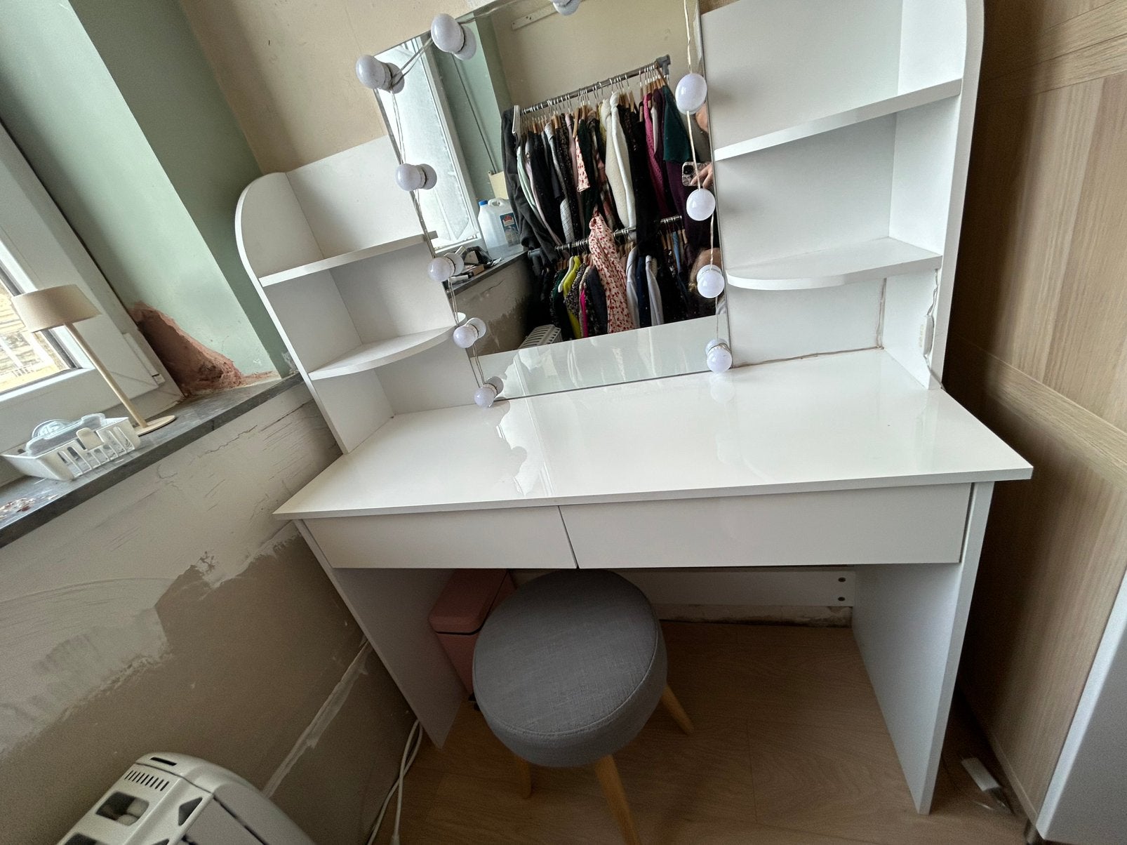 Coiffeuse blanc laqué, Ophalen, Zo goed als nieuw