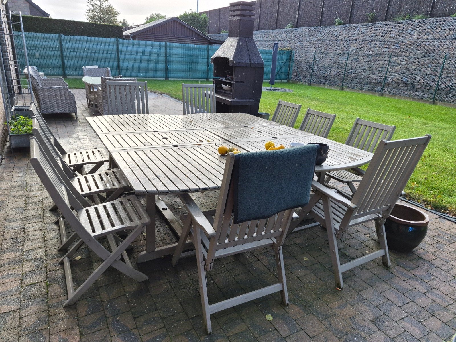 tuinset, Ophalen, Gebruikt, Eettafel, 8 zitplaatsen