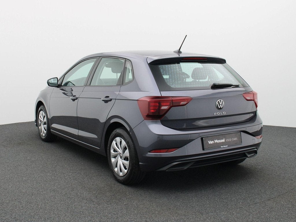 Volkswagen Polo 1.0 TSI Life DSG NAVI | LED | Zetelverwarmin, Auto's, Stof, Zwart, 95 pk, Bedrijf