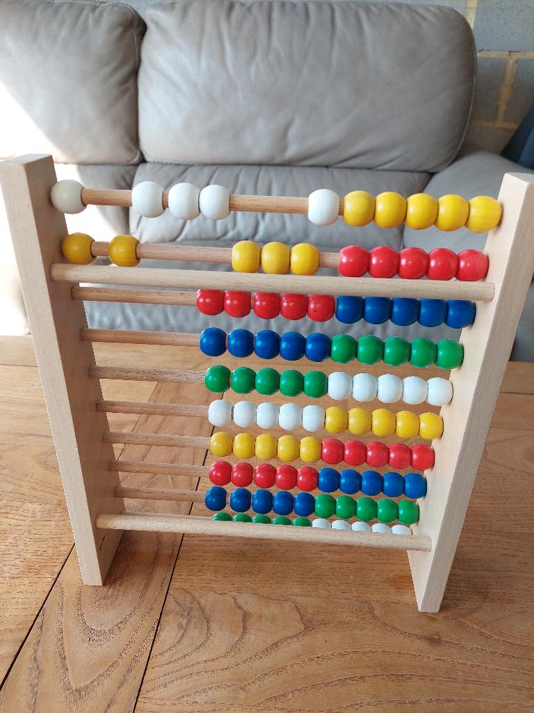 Boulier compteur en bois GOKI, Kinderen en Baby's, Speelgoed | Houten speelgoed, Nieuw, Overige typen, Ophalen