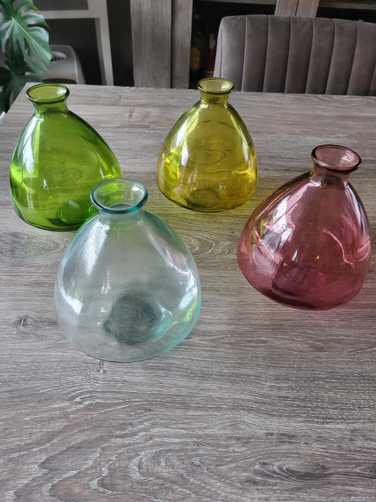 4 vases, Maison & Meubles, Enlèvement, Bleu