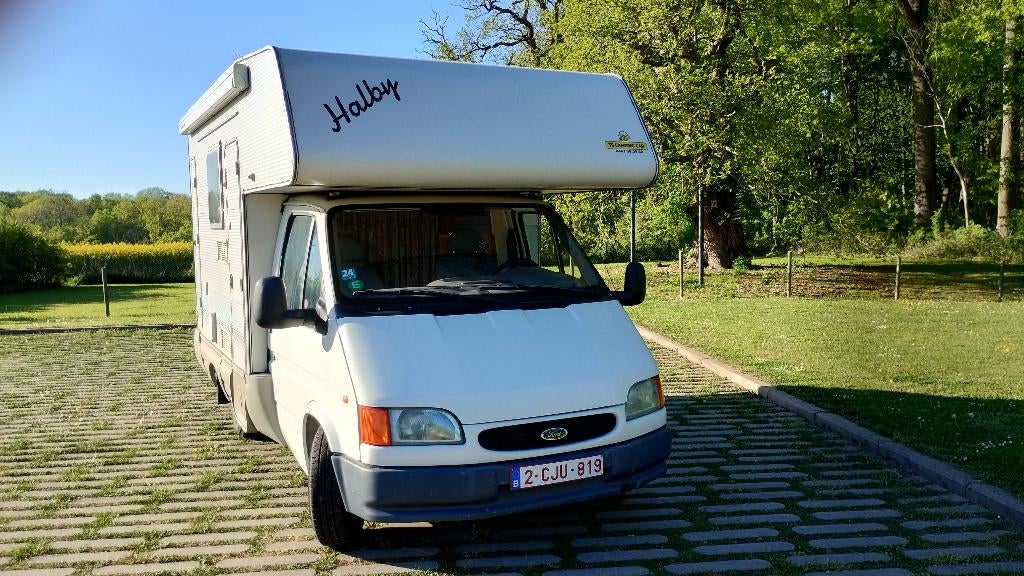 Camping car Ford Transit 2.5 Di Rimor, Caravanes & Camping, Siège de train, Jusqu'à 4, Réservoir d'eau usée, Boîte manuelle