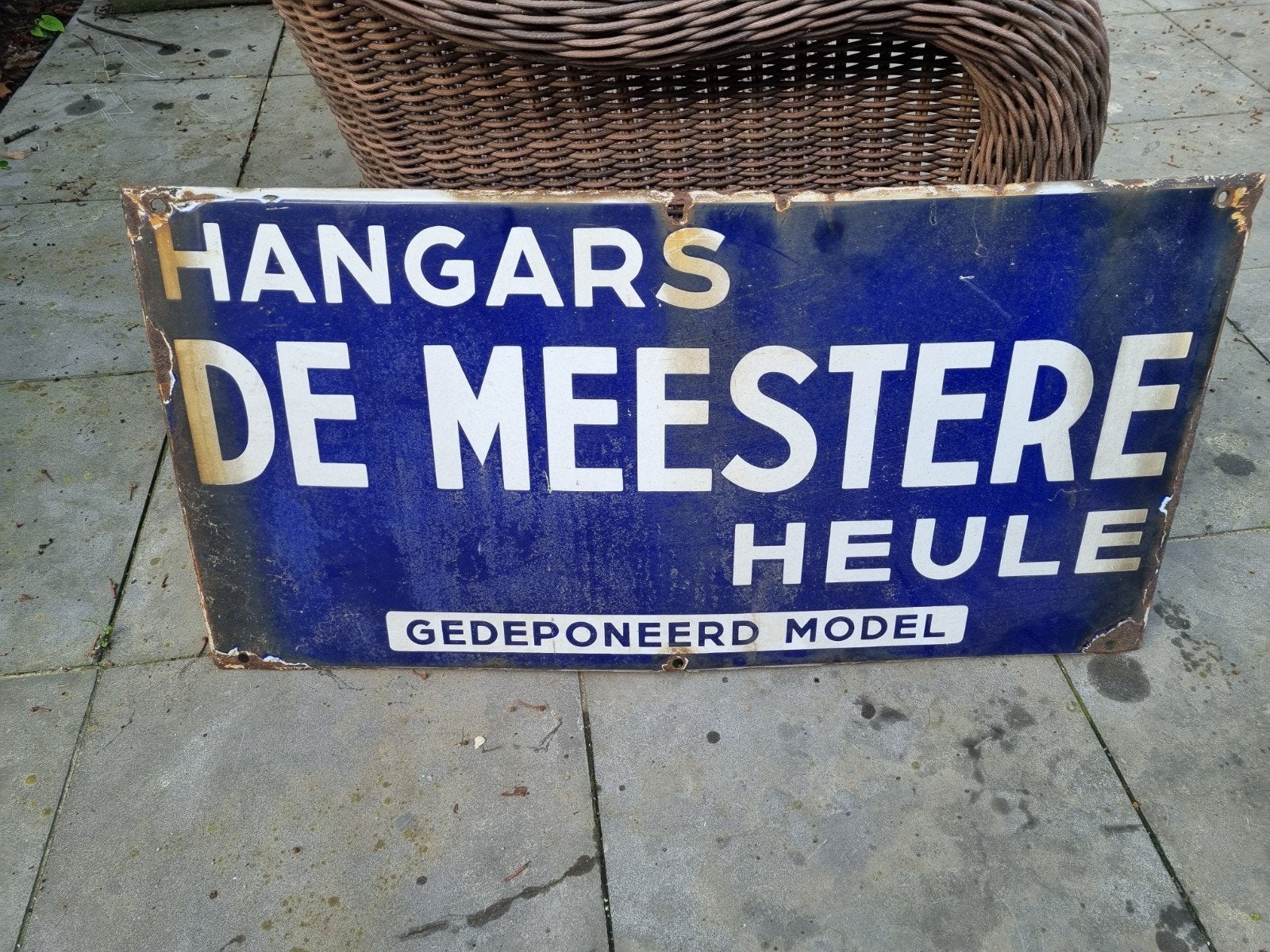 emaille bord, Verzamelen, Ophalen of Verzenden, Gebruikt
