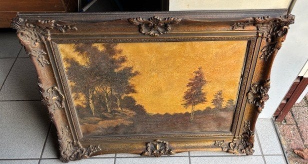 zeer oude schilderijlijst  77 bij 57 cm, Enlèvement, Cadre spécial, Autres sujets