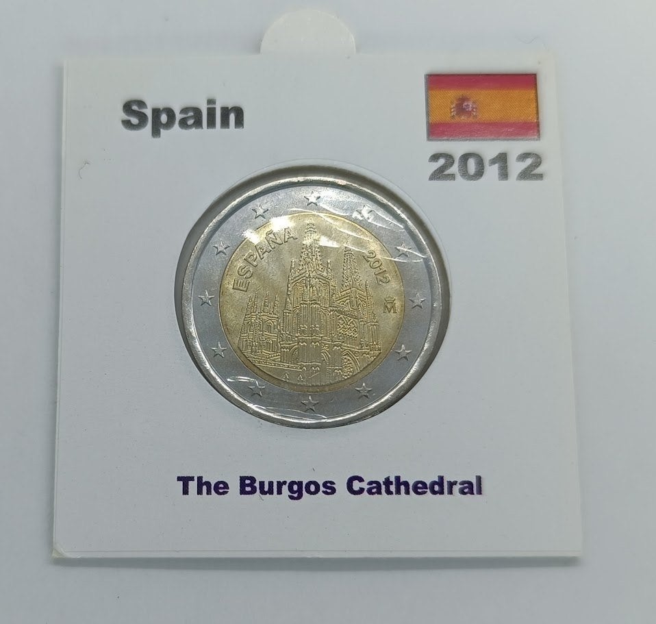 Espanha 2012 Cathedral of Burgos, Timbres & Monnaies, Monnaies | Europe | Monnaies euro, Enlèvement ou Envoi, Espagne, 2 euros