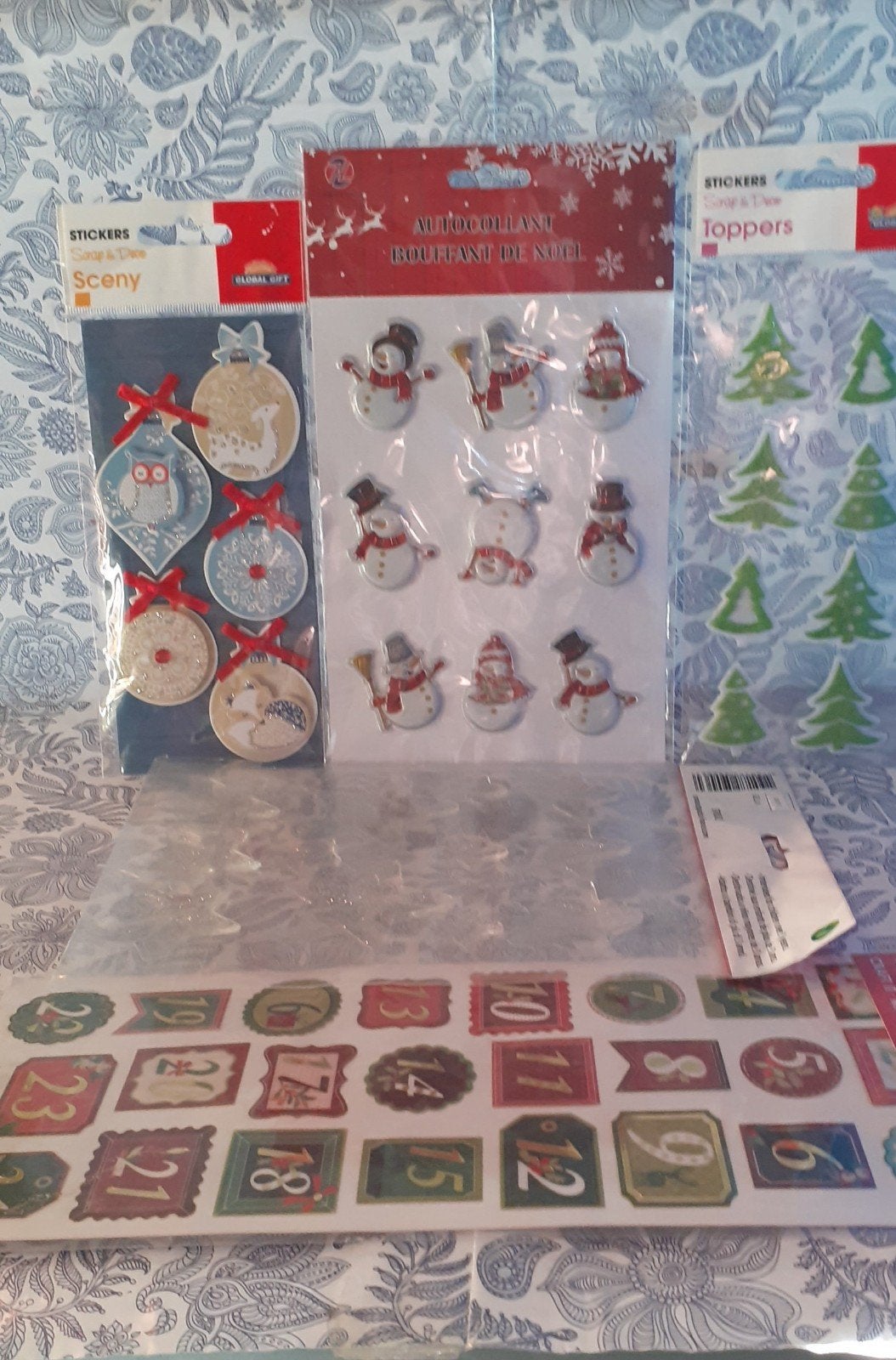 Lot de 5 paquets divers pour scrapbooking de noel, Enlèvement ou Envoi