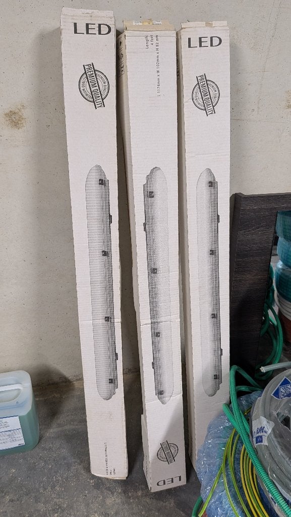 3x Schrack DEVO PRO II-E LED-armatuur 120 cm – nieuw, Enlèvement, Neuf, LED