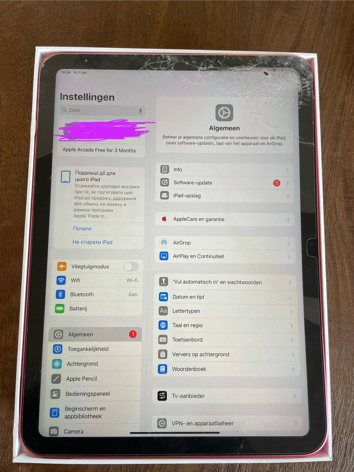 iPad 10e generatie – 256 GB – WiFi  A2696, Enlèvement ou Envoi, Apple iPad, Or Rose, Utilisé