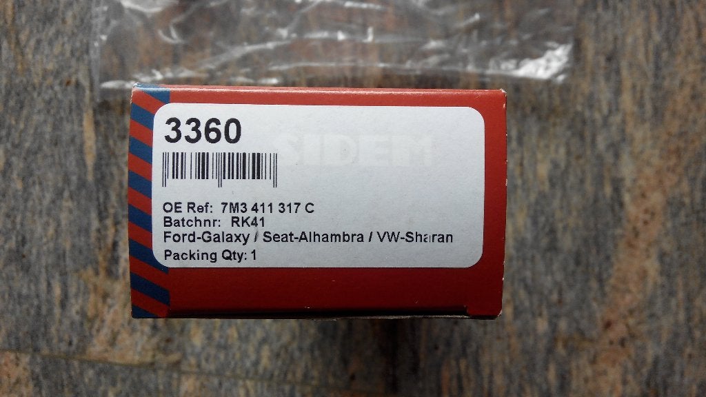 Biellette VW SHARAN ALHAMBRA GALAXY SIDEM 3600, Enlèvement ou Envoi, Ford