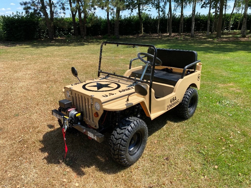 MINI JEEP WILLYS – 150 CC, Achat, Beige, Entreprise, Beige