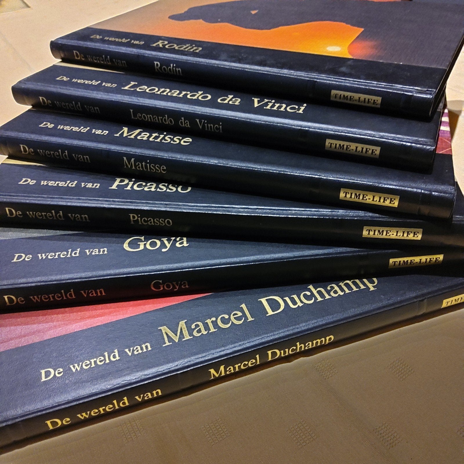 6 kunstboeken "De Wereld van..." Time-Life. Prijs per boek., Enlèvement ou Envoi