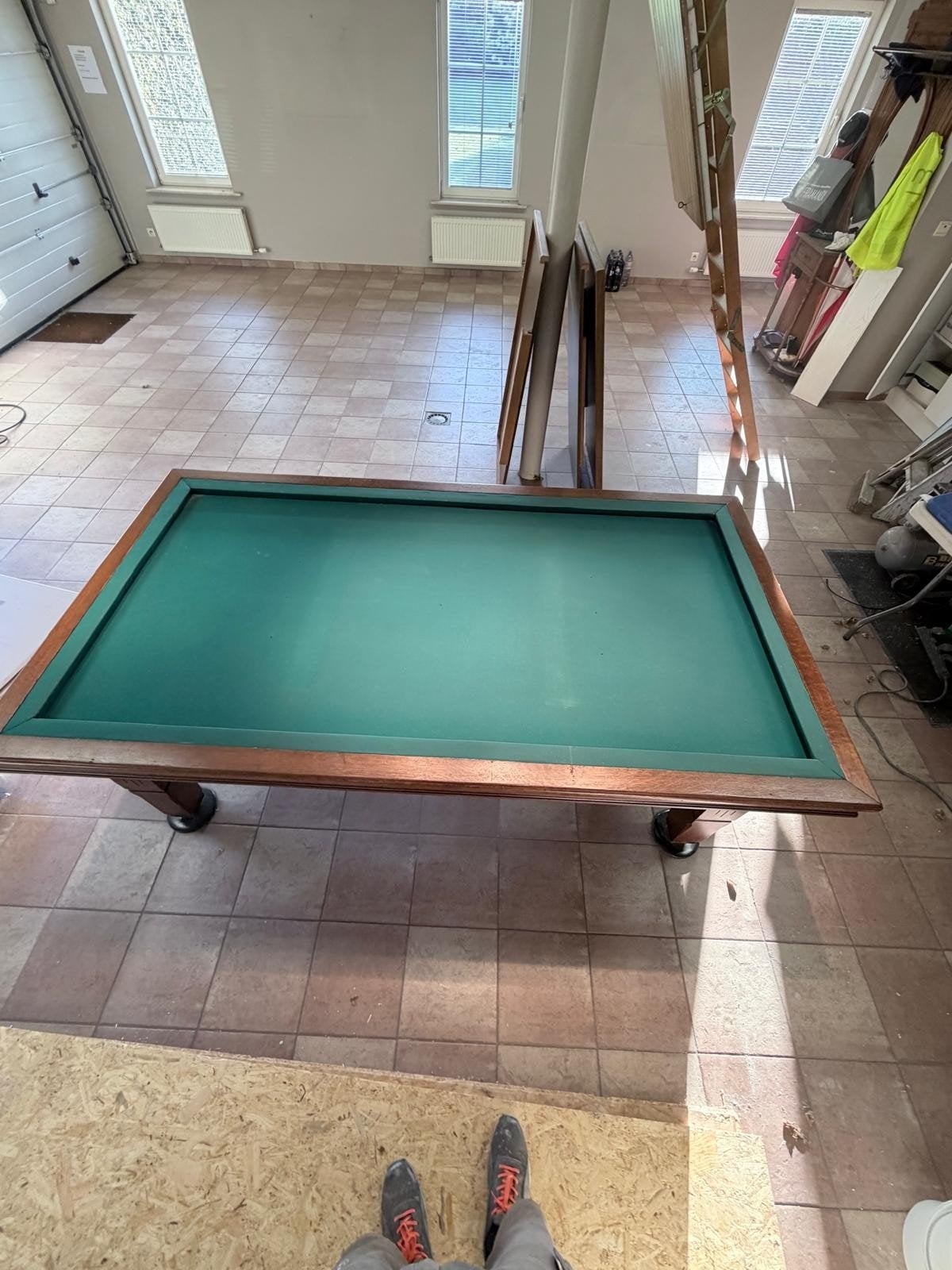 Biljart "Vandekerckhove" met toebehoren, Ophalen, Gebruikt, Biljarttafel