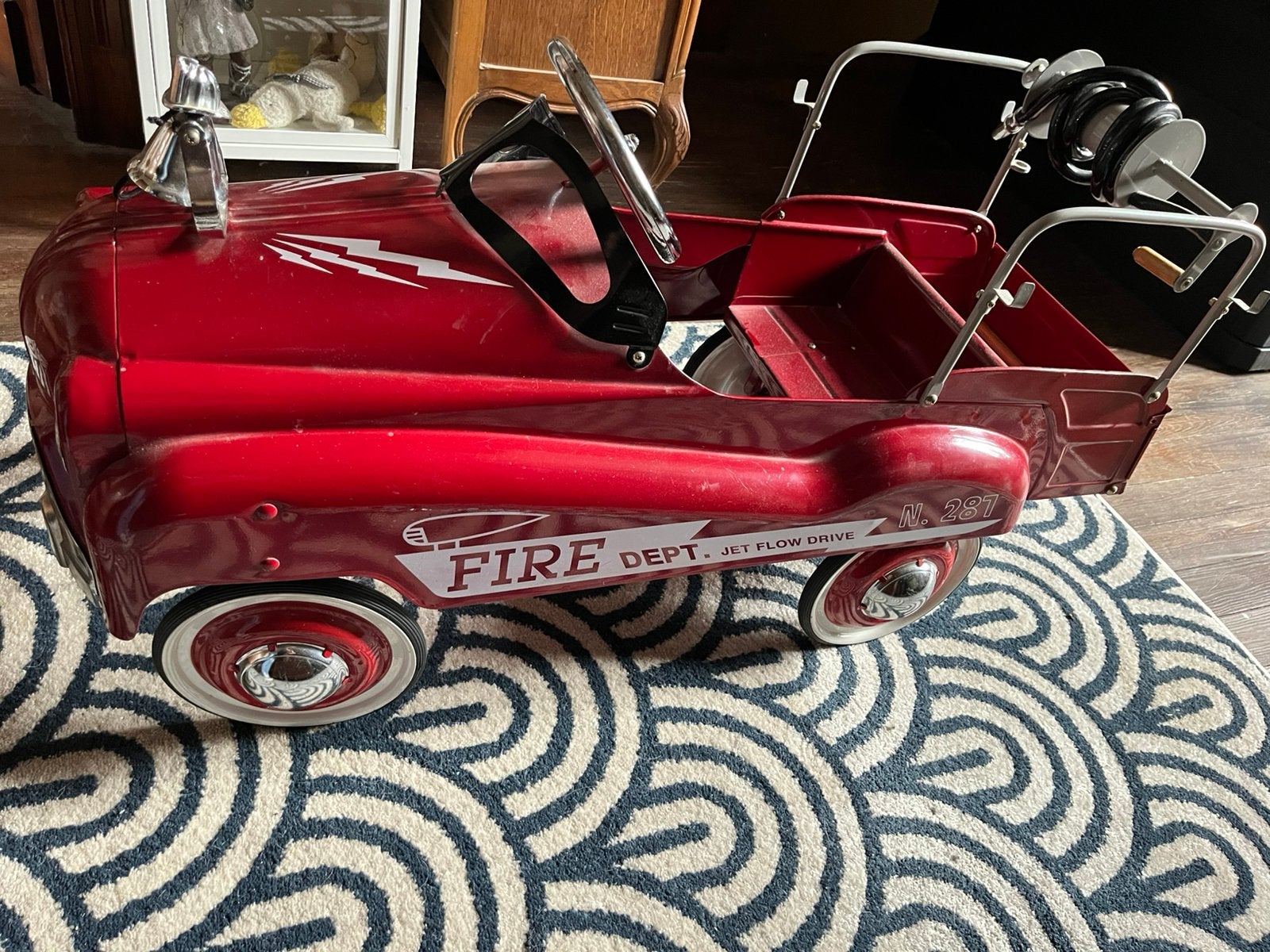 Camion de pompier a pédale pour enfant, Enlèvement, Comme neuf