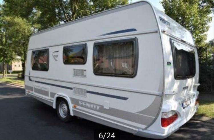 Caravan Fendt, Caravanes & Camping, Caravanes, Particulier, jusqu'à 4, 1000 - 1250 kg, Banquette en rond, Fendt, Grand lit, 4 à 5 mètres