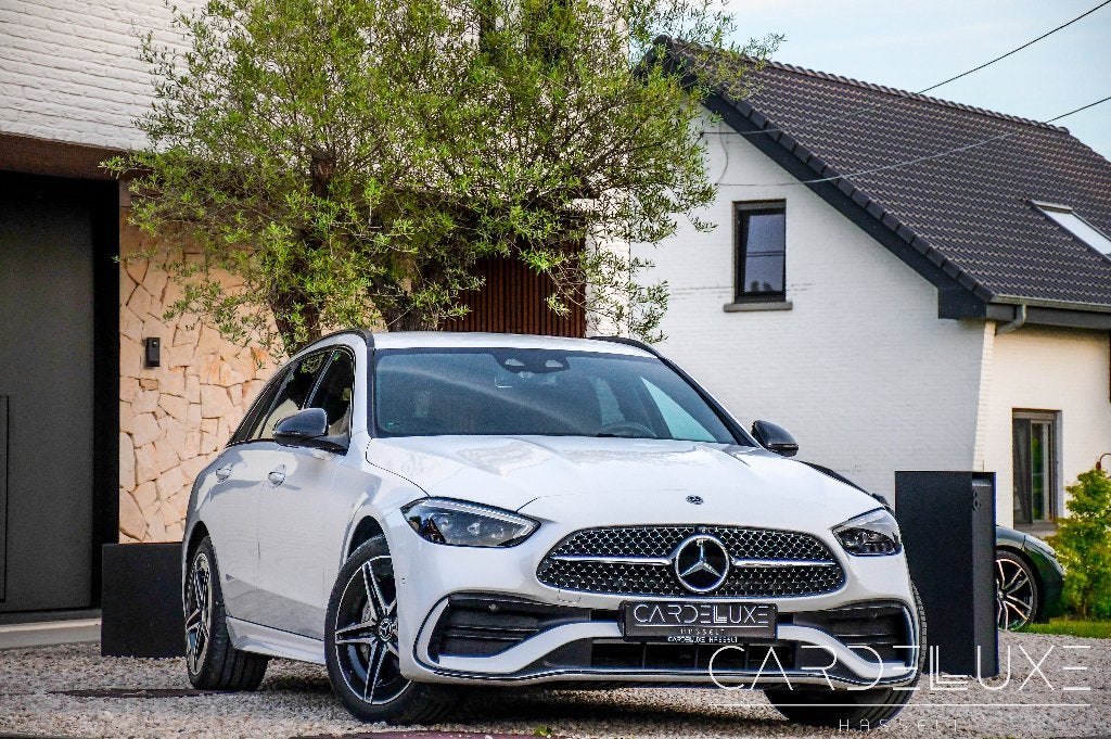 MERCEDES C300 e BREAK  PHEV  AMG Line !!! VEEL OPTIES, Auto's, Mercedes-Benz, Bedrijf, Te koop, C-Klasse, 360° camera, ABS, Achteruitrijcamera
