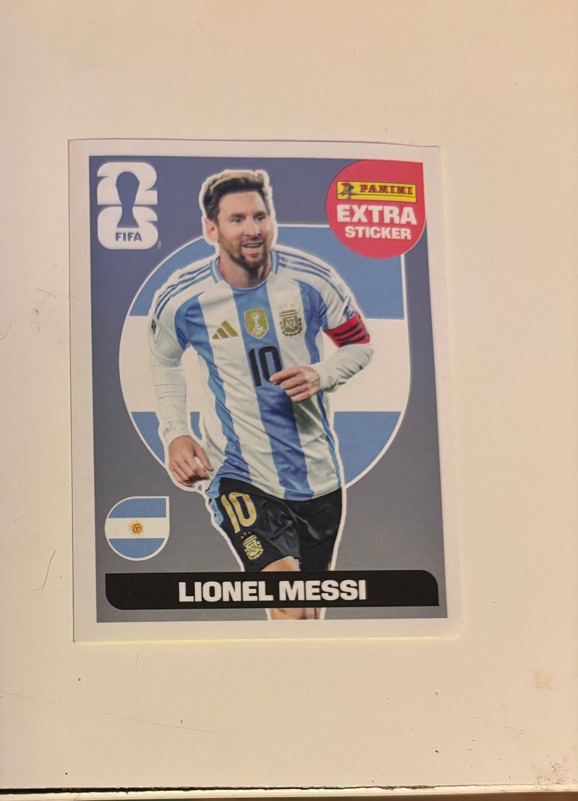 Sticker Messi WK 2026, Ophalen, Zo goed als nieuw, Sticker