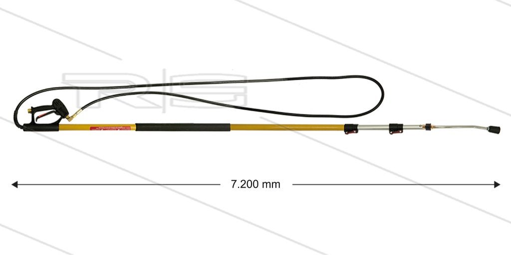 Telescooplans Glasvezel 7,2m - 250 Bar, Verzenden