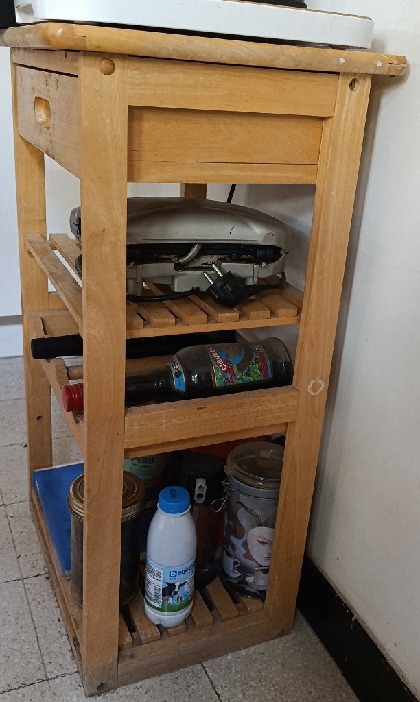 Legkast met 1 lade, Ophalen, Gebruikt, Minder dan 5 flessen, 75 – 100