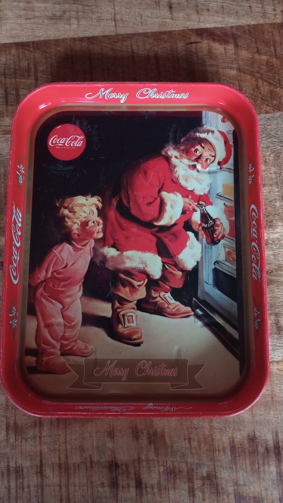 Dienblad Coca-Cola, Gebruikt, Ophalen of Verzenden, Afgeronde hoeken, Dienblad