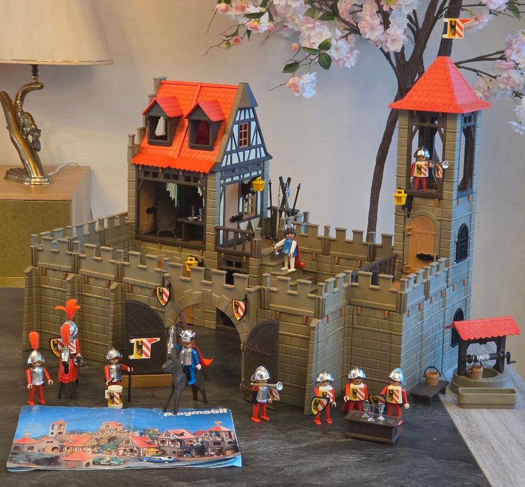 Prachtig Vintage Playmobil Ridder Kasteel 3450 + Vele Extras, Enlèvement ou Envoi, Knights
