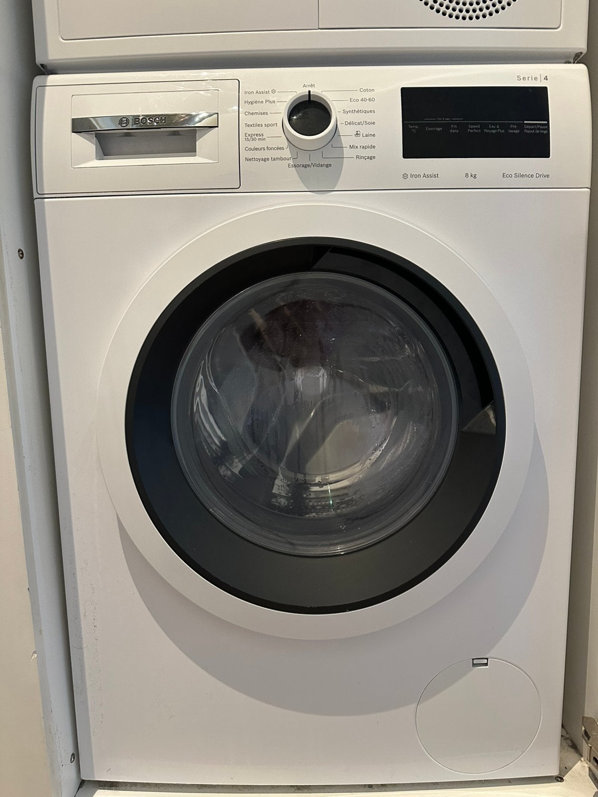 Bosch Serie 4 set – Wasmachine + Warmtepomp droogkast 8 kg, Ophalen, Zo goed als nieuw