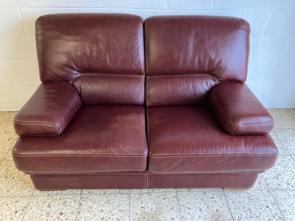 Lederen zetel, Huis en Inrichting, Zetels | Zetels, Ophalen, Gebruikt