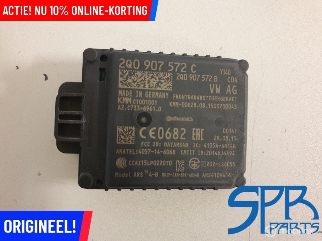 ACC RADAR SENSOR module 2Q0907572C Q2 TIGUAN 5NA ATECA ARONA, Audi, Enlèvement ou Envoi, Audi, Utilisé