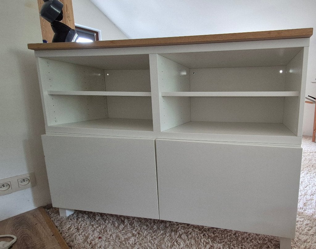Buffet Blanc, 25 à 50 cm, Avec porte(s), Moins de 100 cm, Comme neuf