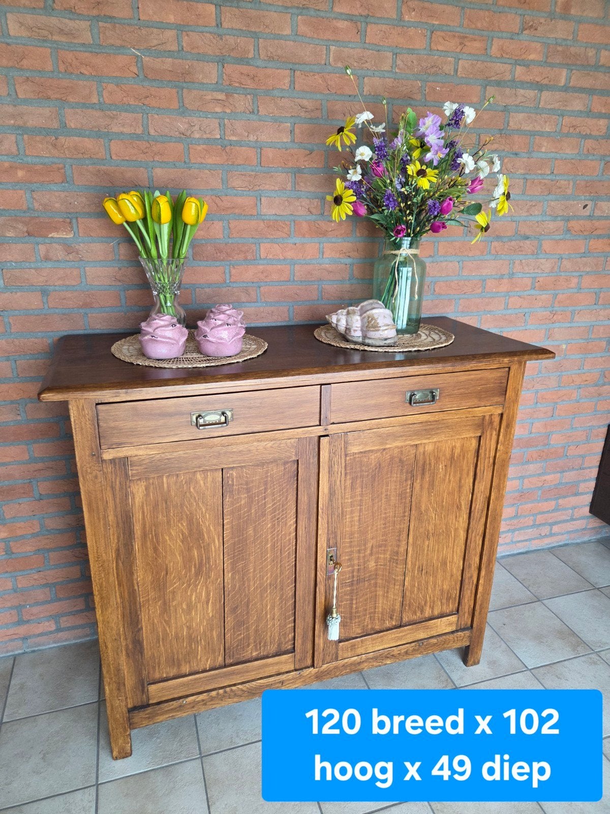 Kast in eik, Huis en Inrichting, Kasten | Dressoirs, Ophalen
