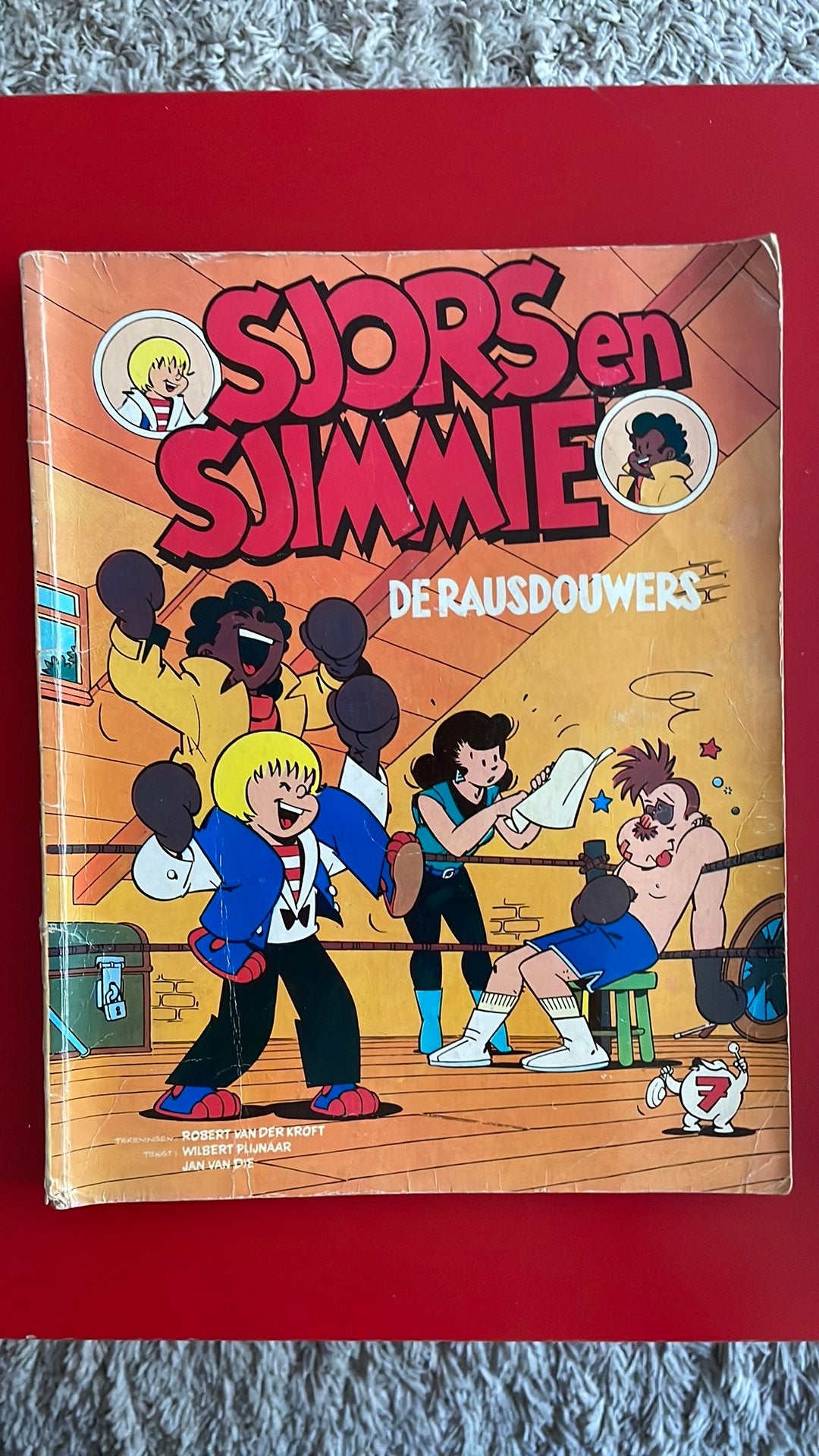 Sjors en Sjimmie - De Rausdouwers, Eén stripboek, Ophalen of Verzenden, Gelezen